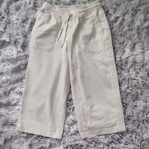 Athleta Heathered Wide Leg Cropped Pants